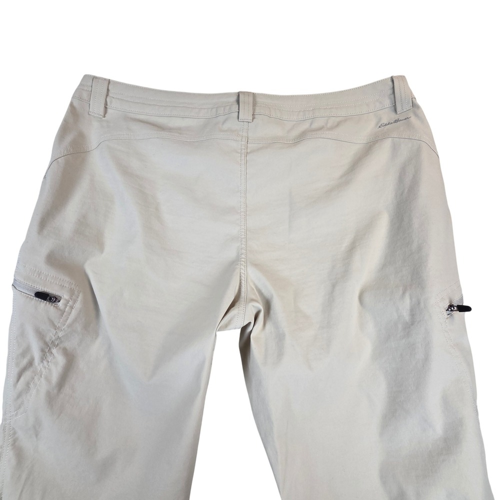 Eddie Bauer First Ascent Hiking Pants Womens 16 Tan Nylon Stretch Straight Leg - Picture 4 of 12